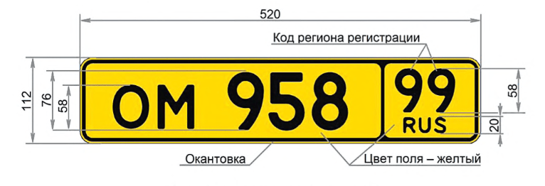 Информация по вопросам замены государственных регистрационных знаков на желтом фоне