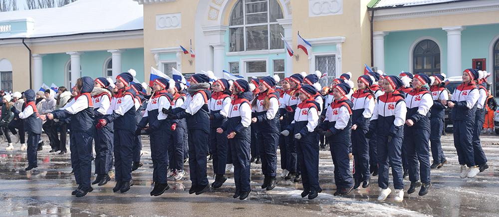 Молодёжный флешмоб в честь Крымской весны