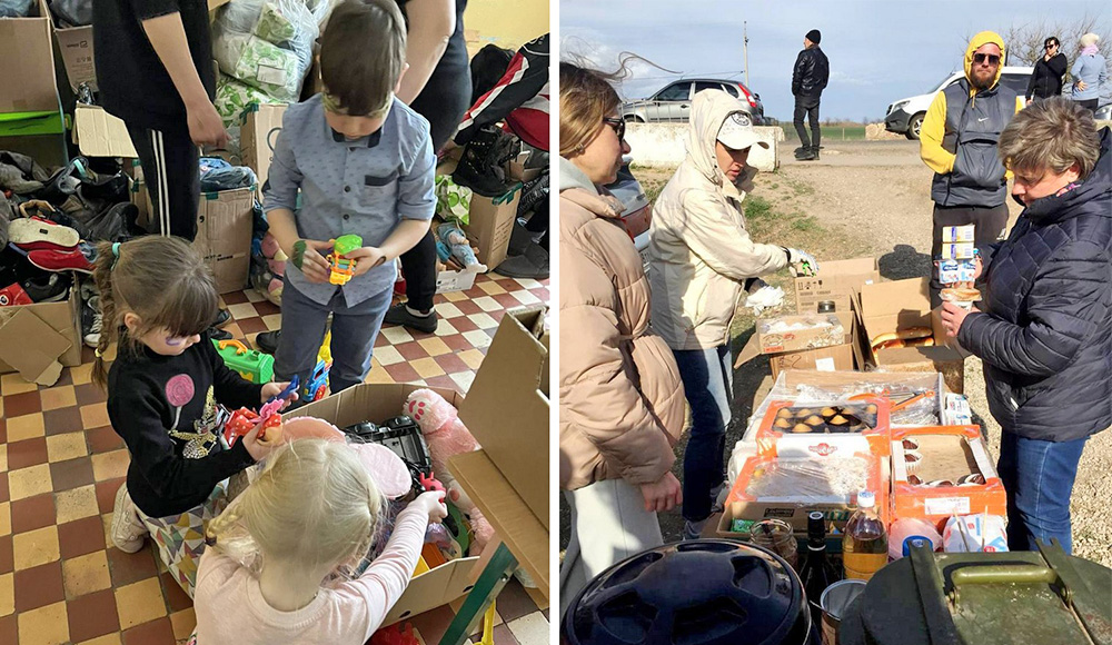 Волонтёры  из  Феодосии  помогают  беженцам