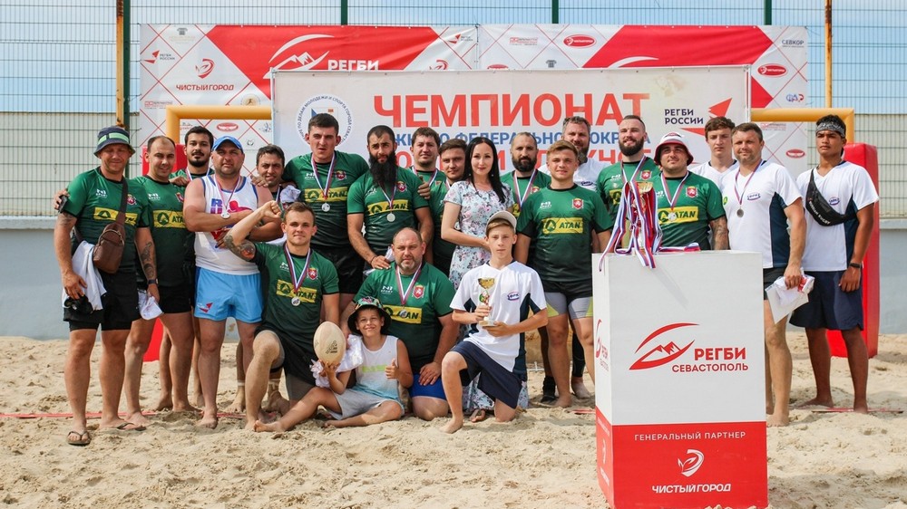 Сборная  Крыма  стала  серебряным  призёром  в  пляжном  регби