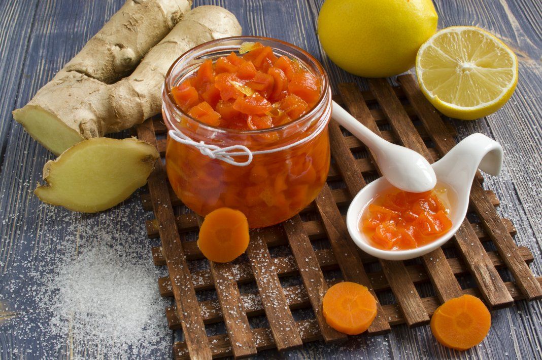 Рекордсмен  по  витаминам:  готовим  варенье  из  имбиря  с  фруктами