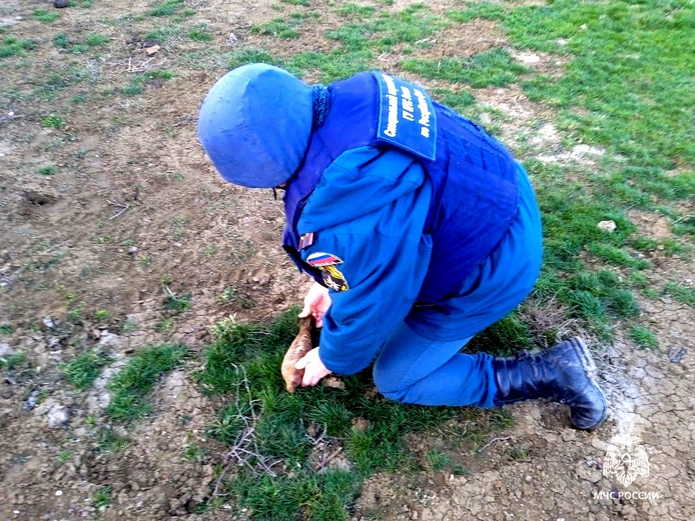 Под Феодосией обнаружены мина и снаряд